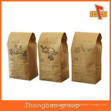 Factory Made Guanghzhou Reusable Paper Custom Stand Up Paper Bags Pouch With Tin Tip